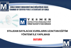 Tesmer' İn Stajdan Sayılacak Kursların Uzaktan Eğitim Yöntemi İle Yapılması