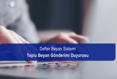 Defter Beyan Sistemi Duyurusu