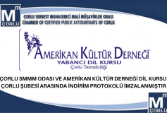 Çorlu Smmm Odası Ve Amerikan Kültür Derneği Dil Kursu Çorlu Şubesi Arasında İndirim Protokolü İmzalanmıştır