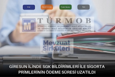 Giresun İlinde Sgk Bildirimleri İle Sigorta Primlerinin Ödeme Süresi Uzatıldı