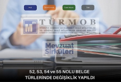 52, 53, 54 Ve 55 Nolu Belge Türlerinde Değişiklik Yapıldı