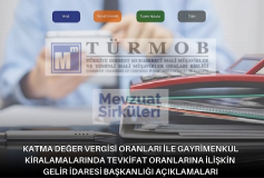 Kdv Oranları İle Gayrimenkul Kiralamalarında Tevkifat Oranlarına İlişkin Gelir İdaresi Başkanlığı Açıklamaları
