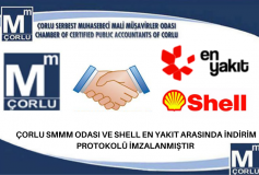 Çorlu Smmm Odası Ve Shell En Yakıt Arasında İndirim Protokolü İmzalanmıştır