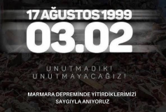 Marmara Depreminde Yitirdiklerimizi Saygıyla Anıyoruz