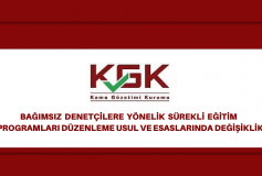 Bağımsız Denetçilere Yönelik Sürekli Eğitim Programları Düzenleme Usul Ve Esaslarında Değişiklik
