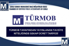 Türmob Tarafindan Yayinlanan Tavsiye Niteliğinde Gekap Ücret Tarifesi