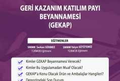 Geri Kazanım Katılım Payı Beyannamesi (Gekap)