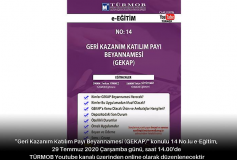 Geri Kazanım Katılım Payı Beyannamesi (Gekap)