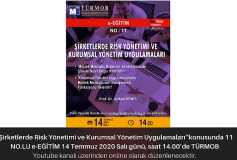 "şirketlerde Risk Yönetimi Ve Kurumsal Yönetim Uygulamaları? Konusunda 11 No.lu E-Eğitim
