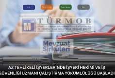 Az Tehlikeli İşyerlerinde İşyeri Hekimi Ve İş Güvenliği Uzmanı Çalıştırma Yükümlülüğü Başladı