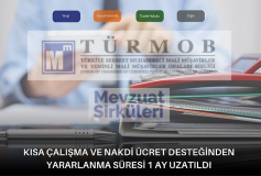 Kısa Çalışma Ve Nakdi Ücret Desteğinden Yararlanma Süresi 1 Ay Uzatıldı