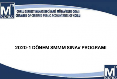 2020-1 Dönem Smmm Sinav Programi