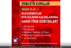 Muhasebeciler Etik İkilemde Kaldıklarında Hangi Yöne Gidecekler? Örnek Olay-1