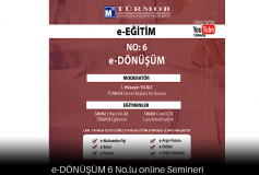 Türmob/e-Dönüşüm 6 No.lu Online Semineri 02 Haziran Salı Günü Saat 14:00' Te Türmob Youtube Kanalından Canlı İzleyebilirsiniz