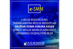 E-Belge Başvurusunu Tamamlamayan Meslek Mensupları, Haziran Ayının Sonuna Kadar Serbest Meslek Makbuzlarını Kağıt Ortamında Düzenleyebilirler.