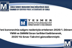 Yeni Koronavirüs Salgını Nedeniyle Ertelenen 2020/1. Dönem Ymm Ve Smmm Sınav Tarihleri Belirlenerek,2020 Yılı Sınav Takvimi Güncellenmiştir.