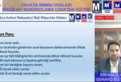 Trakya Serbest Muhasebeci Mali Müşavirler Odaları Tarafından Ortaklaşa Düzenlenen Nisan Ayı Bordro Uygulamaları Online Semineri Gerçekleşmiştir