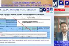 Trakya Serbest Muhasebeci Mali Müşavirler Odaları Tarafından Ortaklaşa Düzenlenen Nisan Ayı Bordro Uygulamaları Online Semineri Gerçekleşmiştir