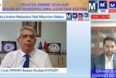 Trakya Serbest Muhasebeci Mali Müşavirler Odaları Tarafından Ortaklaşa Düzenlenen Nisan Ayı Bordro Uygulamaları Online Semineri Gerçekleşmiştir