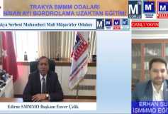 Trakya Serbest Muhasebeci Mali Müşavirler Odaları Tarafından Ortaklaşa Düzenlenen Nisan Ayı Bordro Uygulamaları Online Semineri Gerçekleşmiştir