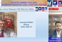 Trakya Serbest Muhasebeci Mali Müşavirler Odaları Tarafından Ortaklaşa Düzenlenen Nisan Ayı Bordro Uygulamaları Online Semineri Gerçekleşmiştir