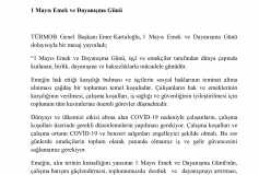 Türmob Basın Bülteni