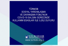 Türmob Sosyal Yardımlaşma Ve Dayanışma Fonu'nun Covid-19 Salgını Sürecinde Kullanım Esasları İle İlgili Duyuru