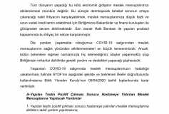 Türmob Sosyal Yardımlaşma Ve Dayanışma Fonu'nun Covid-19 Salgını Sürecinde Kullanım Esasları İle İlgili Duyuru