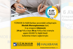 Türmob İle Halk Bankası Arasındaki Anlaşmayla Meslek Mensuplarımıza Özel, Nakit Kredi Kullanma İmkanı Sağlanmıştır
