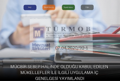 Mücbir Sebep Halinde Olduğu Kabul Edilen Mükellefler İle İlgili Uygulama İç Genelgesi Yayımlandı