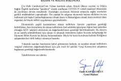 Türmob Hazine Ve Maliye Bakanlığına Ekonomi Bilim Kurulu Kurulması Önerisi