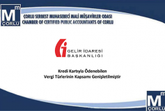 Kredi Kartıyla Ödenebilen Vergi Türlerinin Kapsamı Genişletilmiştir.