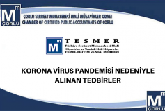 Korona Virus Pandemisi Nedeniyle Alinan Tedbirler