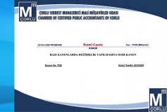 7226 Sayılı Bazı Kanunlarda Değişiklik Yapılmasına Dair Kanun