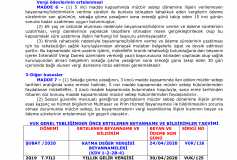 Vergi Beyanname Ve Bildirimlerinin Ertelenmesi İle İlgili Açıklamalar