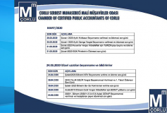 Uzatmalar Sonrası 2020/mart Ayı Ve Sonraki Aylar İçin Mali Takvim