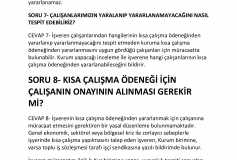 Kısa Çalışma Ödeneği Önemli Konular Soru Cevap