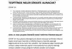 Kısa Çalışma Ödeneği Önemli Konular Soru Cevap