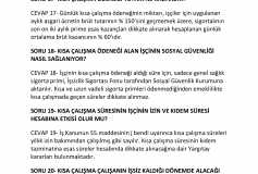 Kısa Çalışma Ödeneği Önemli Konular Soru Cevap