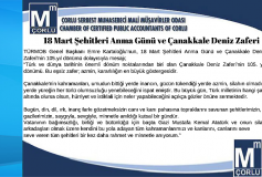 Türmob Basın Bülteni 18 Mart Şehitleri Anma Günü Ve Çanakkale Deniz Zaferi