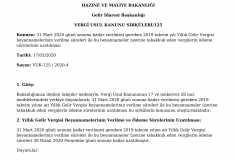 Yıllık Gelir Vergisi Beyanname Verilme Ve 1.taksit Ödeme Süresi 30 Nisan 2020 Tarihine Kadar Uzatılmıştır.