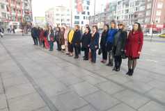 8 Mart Dünya Emekçi Kadınlar Günü Çelenk Töreni