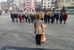 8 Mart Dünya Emekçi Kadınlar Günü Çelenk Töreni