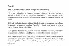 Yeni Yıl Türmob Basın Bülteni