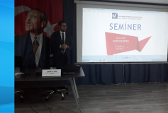 Luca Net Eğitim Semineri İş Net E-Dönüşüm Hizmetleri Satış Direktörü Sayın Şafak Mehmet İlhan'ın Sunumuyla Gerçekleşmiştir. 