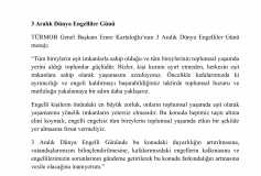 3 Aralık Dünya Engelliler Günü