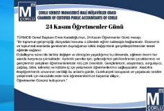 Türmob Öğretmenler Günü Basın Bülteni