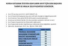 2020/1 Staja Giriş Sınavı Hazırlık Kursu