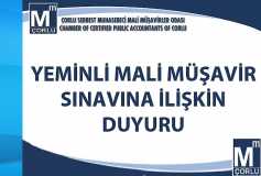 Yeminli Mali Müşavir Sınavına İlişkin Duyuru