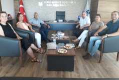 Muratlı Meslek Yüksekokulu Odamız Yönetim Kurulunu Ziyaret Etmişlerdir